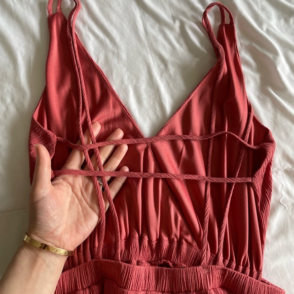 Lulus Lost in Paradise Rusty Rose Maci dress - Picture 6 of 7